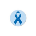 Blue Ribbon Satin Button